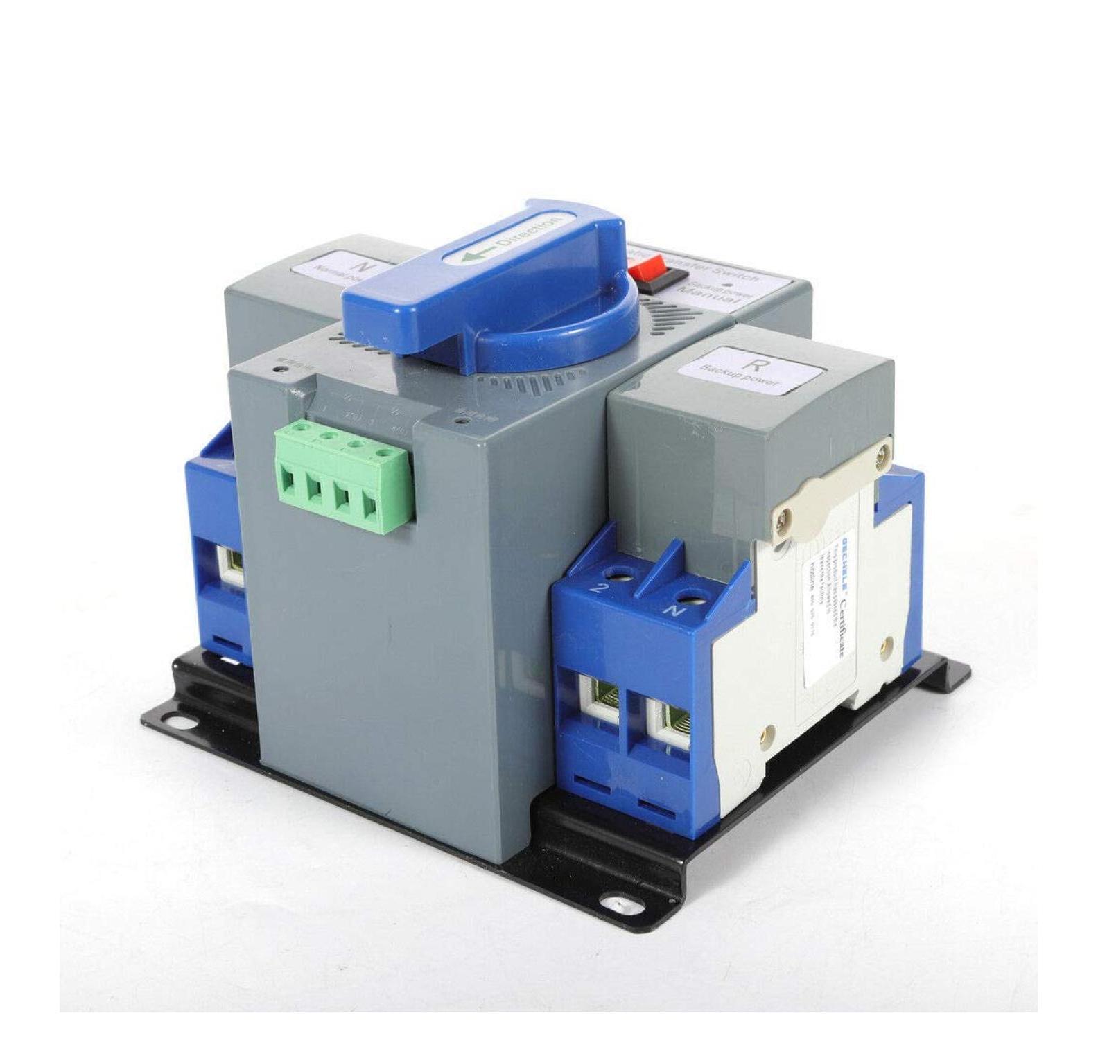 110V 2P 63A Dual Power Automatic Transfer Switch Dual Power Generator Changeover Switch