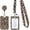 C, variant on Lanyard with Retractable Badge Reel Card Holder Leopards Print Identity Card Badge Holder with Removable Neck Lanyard