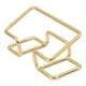 thumbnail image 2 of Pantalla comercial del soporte de tarjetas Modernidad para la encimera de escritorio de oficina Gold, 2 of 2