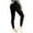 Black-689, variant on Under 10, Women's High Waist Leggings, Solid Color, Hip Lift, Fitness, Stretch, Gloss, Yoga Pants, Workout, Seamless, Compression, Seamless Design, Women's Comfy Leggings | Blue L, SOPABC