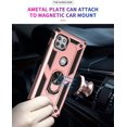 thumbnail image 3 of Grade Drop Impact for Moto One 5G Ace Case Motorola One 5G Ace G 5G Case 360 Metal Rotating Ring Kickstand Holder  Heavy Duty Shockproof Case for One 5G Ace Phone Case (Rose Gold), 3 of 17
