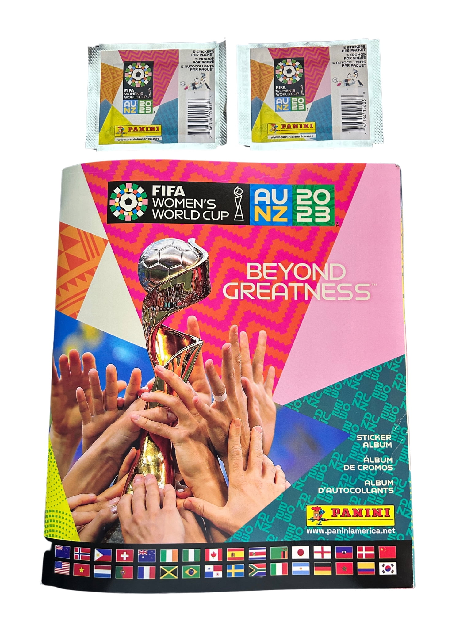 2023 Panini Women's FIFA World Cup Stickers - 2 Boxes (500 Stickers)