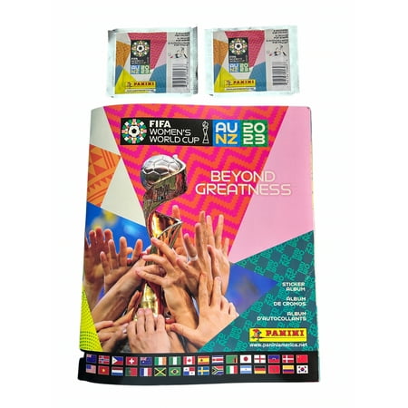 Panini FIFA Women's World Cup 2023 Soft Cover Album With 2 Sticker Packs Included- USA Version