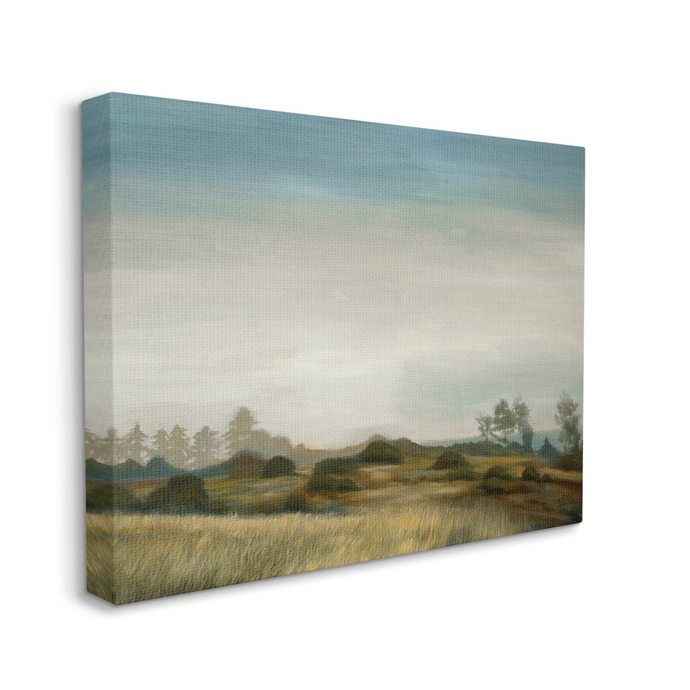 Stupell Industries Rural Hay Bales Landscape Painting Gallery Wrapped Canvas Print Wall Art, Design by Liz Jardine