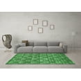 thumbnail image 3 of Ahgly Company Indoor Rectangle Abstract Emerald Green Contemporary Area Rugs, 2' x 4', 3 of 4