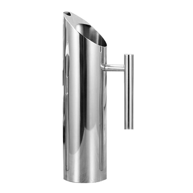 Wosthever Jarra de agua de acero recta de gran capacidad para bebidas, jugo de frutas, vino, bebidas, contenedores, Bar, Hotel, restaurante KTV Teteras plata L