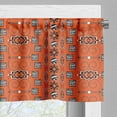 thumbnail image 5 of Ambesonne African Valance & Curtain, Ornaments, 55"x24", Orange Black White, 5 of 6