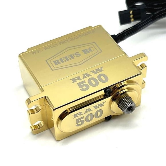 Reefs RC SEHREEFS159 RAW500 Brass Edition Programmable Waterproof Brushless Servo
