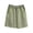 Green, variant on Men's Cotton Shorts with Elastic Waist and Pockets Drawstring for Casual Sports and Everyday Comfort