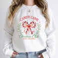 thumbnail image 2 of Jersey con estampado de Feliz Navidad para mujer, Sudadera de cuello redondo, jerséis sueltos sin capucha, Club de Navidad de bastón de caramelo, Otoño e Invierno, 2 of 4