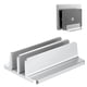 thumbnail image 1 of Soporte para portátil BULL-TECH vertical de 2 ranuras de aluminio plateado, 1 of 6