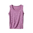 thumbnail image 2 of Favoffer Women's Pullover Tank Top Round Neck Sleeveless Bow Print Modal Breathable Stretch Casual Layering Daily Outerwear Summer Blouse, 2 of 5