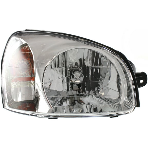 Headlight Compatible With 2003-2006 Hyundai Santa Fe Right Passenger Halogen With bulb(s)