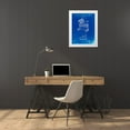 thumbnail image 3 of Borders, Cole 12x14 White Modern Wood Framed Museum Art Print Titled - PP507-Faded Blueprint Equestrian Training Oxer Patent Poster, 3 of 4