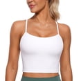 thumbnail image 1 of Sujetador deportivo CRZ YOGA Butterluxe Y Back Longline White para mujer, 1 of 7