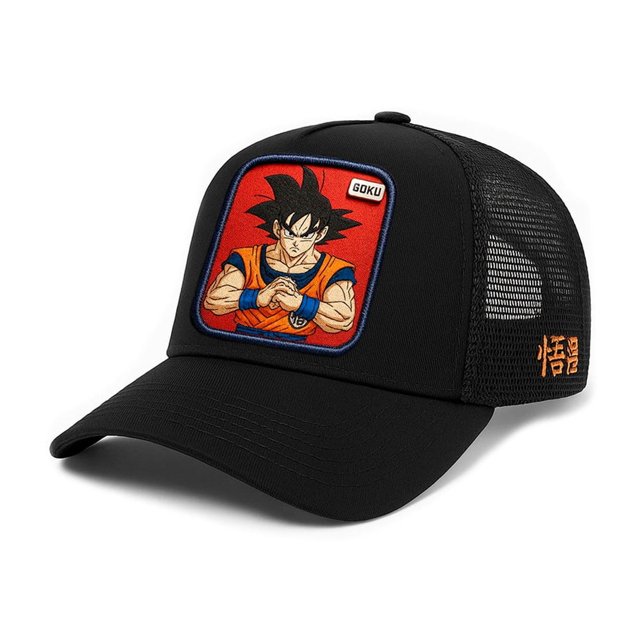 Dragon Ball Gorra Trucker Goku Snapback Ajustable Unisex con Bordado Anime