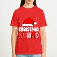 thumbnail image 5 of OdeJous Christmas Squad Family Group Matching Christmas Party Pajama T-Shirt,Red Small, 5 of 5