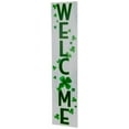 thumbnail image 4 of Northlight Shamrocks "Welcome" St. Patrick's Day Porch Board Sign Decoration - 35.75", 4 of 6