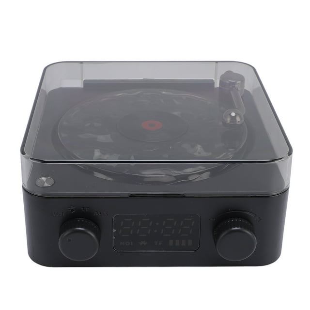 Altavoz BT De La Forma Del Reproductor Retro, Altavoz Estéreo Con Luz De Agua Y Exhibición De Tiempo, Altavoz Inalámbrico Pequeño Para Dormitorio, Oficina, Fiesta