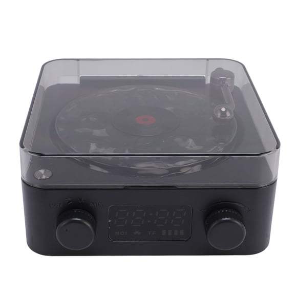The Waves Player, Waves Vintage Record Player Speaker, Mini Portable Retro Sleep Aid Speakers, Waves Retro Record Player with Ambient Light for Bedroom