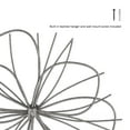thumbnail image 4 of Lavish Home Silver Contemporary Metallic Wire Layer Hanging Flower Sculpture Accent Art, 4 of 7