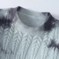 thumbnail image 4 of Suéter de lana de lujo de alta gama para otoño e invierno, ropa para hombre, suéteres navideños estampados a la moda para hombre, jersey suave y cálido con giro, novedad de 2024, 4 of 4