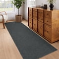 thumbnail image 3 of HIWEAVER Gray 2' x 6' Modern Neutral Solid Area Rug for Living Room Bedroom Farmhouse Non Slip Washable Stain Resistant Soft Indoor Carpet Foldable Floor Cover for Home Office Decor, 3 of 8