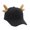black brown horn, variant on Baseball Caps with Deer Horn Casual Street Wear Baseball Hat for Teens Adult Unisex Outdoor Sport Headwear