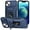 Blue, variant on Cowithday for iPhone 15 5G Case with Slide Camera Cover + Screen Protector (1 Pack), [Full Camera Protection] [Magnetic Rotated Kickstand] Military Grade Shockproof Heavy Duty Cover, Green
