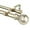 Light Gold, variant on Rod Desyne 1" Satin Nickel Knob Adjustable Double Curtain Rod, 48"-84"