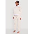 thumbnail image 4 of Women's Graphic Detail Layered Look Shirt Collar Sweatshirt, 4 of 5