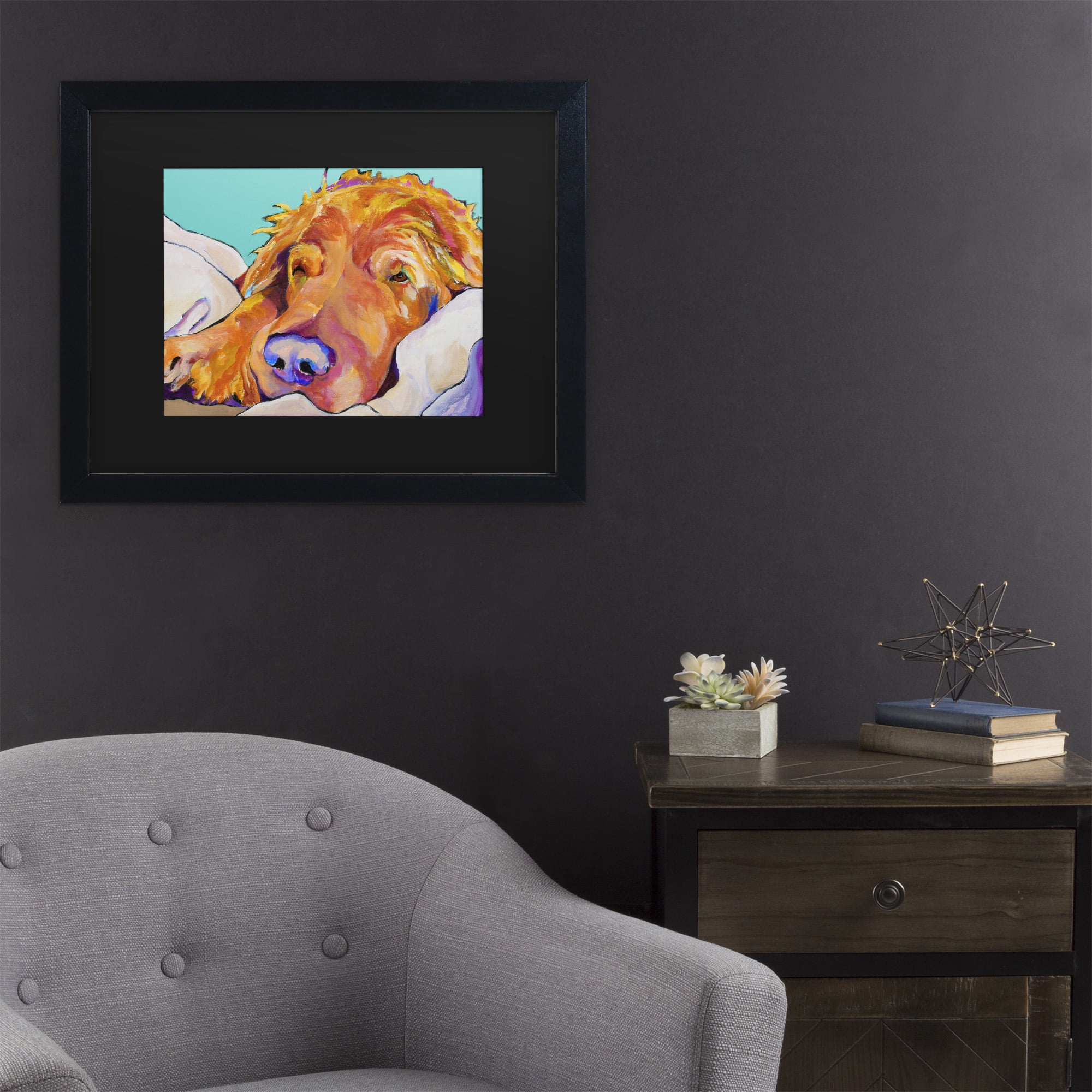 Trademark Fine Art 'Snoozer King' Canvas Art by Pat Saunders-White