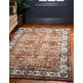 thumbnail image 2 of Unique Loom Tapis d'Inspiration Vintage 9' x 12' Rectangle Terre Cuite/beige, 2 of 2