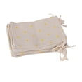 thumbnail image 2 of 10 Linen Jute Sack Jelry Drawstring Gift dding Favor - Yellow Daisy BLESIY Bolsa de lino, 2 of 8