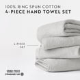 thumbnail image 3 of Noble Linens 4 pack Cotton Hand Towels, 3 of 11