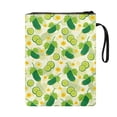 thumbnail image 2 of HELLHERO 11.4 Inch X 8.66 Inch Polyester Fabric Book Organizer Bag - Book Storage Bag for Hardcover Books, Paperbacks, Cucumber, 2 of 8