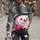 thumbnail image 1 of Blusas y camisas de manga larga y cuello redondo para hombre, informales, a la moda, con estampado navideño, cuello redondo, blusas de licra de manga larga para hombre., 1 of 5