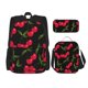 thumbnail image 1 of Disketp Cherry Mochila Estampada de Gran Capacidad con Lonchera y Estuche, Set de 3 Piezas para Estudiantes, 1 of 7