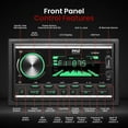 thumbnail image 2 of Pyle PLR2DN Double DIN 300 Watt AM/FM/MP3/BT/USB/AUX Bluetooth Marine Stereo Receiver, 2 of 8