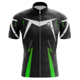 thumbnail image 1 of Chandail de Cyclisme pour Homme Noir Vert Blanc - m, 1 of 3