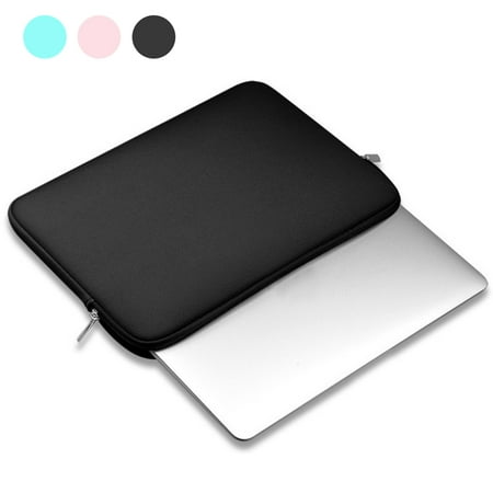 11-15.6 Inch Laptop Sleeve Case Protective Soft Sleeve Bag Case Cover for Macbook Apple Samsung Chromebook HP Acer Lenovo Laptop Notebook Black