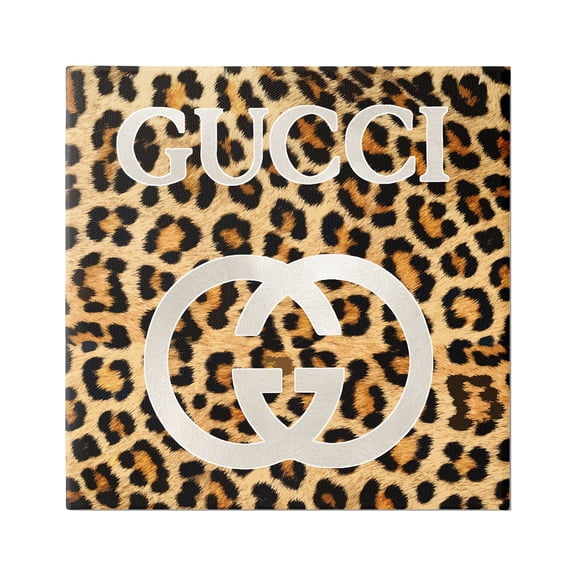 Stupell Industries Trendy Glam Leopard Spots Beauty & Fashion Painting Gallery Wrapped Canvas Print Wall Art, 17 x 17