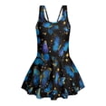 thumbnail image 6 of DISNIMO Butterfly Printed Girls Swimsuits One-Piece Swimwear Skirted Sleeveless Quick Dry Bathing Suit Soft Breathable Swim Dress 3-13 Years, 6 of 8