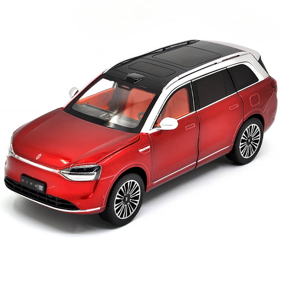 1: 24 Suitable for Wenjie M9 alloy die-casting metal car models, with sound, light, and rebound functions, children's toy car collection, boys' birthday gifts
