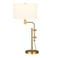 thumbnail image 3 of Henn & Hart TL0464 Polly Height-Adjustable Brass Table Lamp, 3 of 8