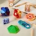 thumbnail image 3 of Joyfy 6 Pcs 3D Printed Fidgets Spin Fractal Click Gear Stress Relief Toys for Kids & Adults, Metallic Color ADHD Autism Product, Sensory Tools, Gifts for Birthday Christmas, 3 of 9
