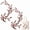 Pink, variant on Symmetrical Cherry Blossom Embroidery Iron On Patches, 2 Pieces Large Flower Applique for Garment Repair, DIY Craft & Costume Decoration(Red)