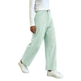 thumbnail image 6 of Hfnxid Barrel Pants for Women Baggy Striped Wide Leg Pant High Waisted Leisure Trousers Casual Activewear Pants Green XXXL, 6 of 9