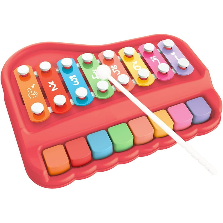 Baby deals xylophone piano