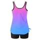 thumbnail image 4 of Trajes de baño tankini para mujer Trajes de baño de dos piezas con espalda de tiras y estampado conservador para mujer Traje de baño de dos piezas para mujer, 4 of 5